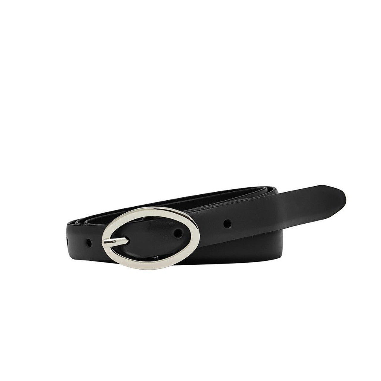 Women's Polished Nickel Australian Made Genuine Leather Belt | 19mm