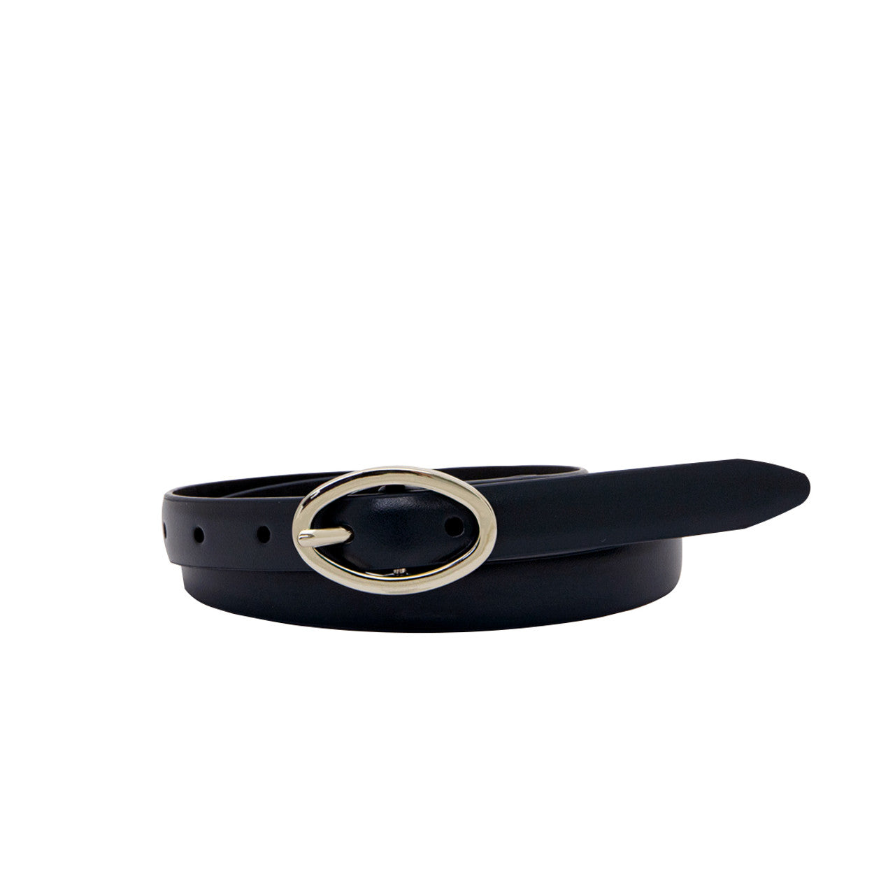 Women's Polished Nickel Australian Made Genuine Leather Belt | 19mm