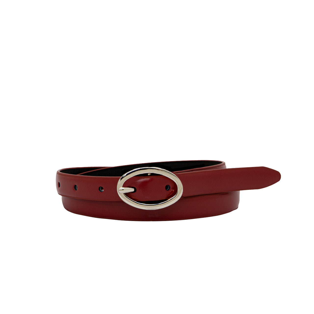 Women's Polished Nickel Australian Made Genuine Leather Belt | 19mm